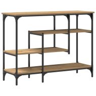 Конзолна маса с рафт дъб артизан 100 x 35 x 75 см