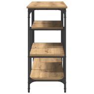 Конзолна маса с рафт дъб артизан 100 x 35 x 75 см