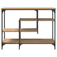 Конзолна маса с рафт дъб артизан 100 x 35 x 75 см