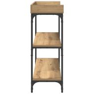 Конзолна маса с рафт дъб артизан 100 x 30 x 80 см