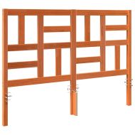 Главня за легло Кафяво с восъчно покритие 145,5 x 4 x 104 см