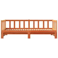 Дневно легло с трюмо Кафяво с восъчно покритие