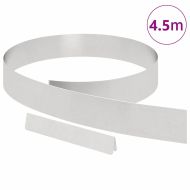 Ограда за трева Сребрист 450 x 0.05 x 15 см Неръждаема стомана