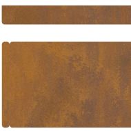 Ограда за трева Ръждясало 450 x 0.05 x 15 см Патинираща стомана