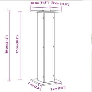 Стойки за високоговорители 2 pcs Черния дъб 30 x 30 x 80 cm
