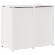 Кухненски шкаф Топло бяло 106 x 55 x 92 cm Солидно борово дърво