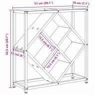 Винен рафт Дъб 51 x 18 x 52,5 см Инженерно дърво