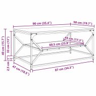 Масичка за кафе Димян дъб 90 x 50 x 40 cm