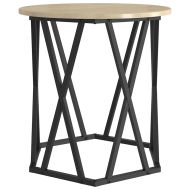 Масичка за кафе 2 pcs Сонома дъб Инженерна дървесина и стомана