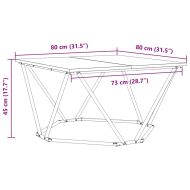 Масичка за кафе Сонома дъб 80 x 80 x 45 cm
