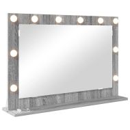 Огледало за грим с огледало Сив Сонома 80 x 55 x 18 см