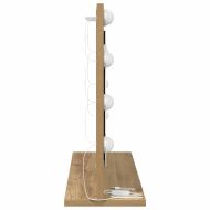 Огледало за грим Дъб 60 x 45 x 18 см Стъкло и инженерно дърво