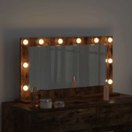 Огледало за грим с огледало Димян дъб 80 x 45 x 18 см