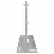 Огледало за грим с огледало Сив Сонома 80 x 45 x 18 см