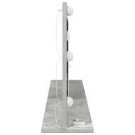 Огледало за грим с огледало Циментено сиво 100 x 45 x 18 см