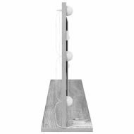 Огледало за грим с огледало Сив Сонома 100 x 45 x 18 см