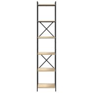 Рафт за книги Сонома дъб 40 x 30 x 189,5 см Инженерно дърво