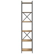 Рафт за книги Дъб 40 x 30 x 189,5 см Инженерно дърво