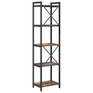 Рафт за книги Димян дъб 40 x 30 x 155 см Инженерно дърво