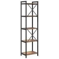 Рафт за книги Старо дърво 40 x 30 x 155 см Инженерно дърво