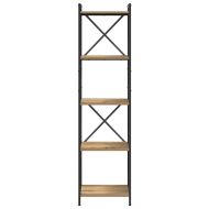 Рафт за книги Дъб 40 x 30 x 155 см Инженерно дърво