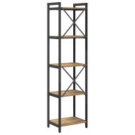 Рафт за книги Дъб 40 x 30 x 155 см Инженерно дърво