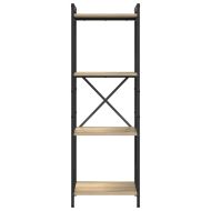 Рафт за книги Сонома дъб 40 x 30 x 85 см Инженерно дърво