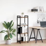 Рафт за книги Старо дърво 40 x 30 x 85 см Инженерно дърво