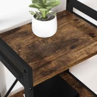 Рафт за книги Димян дъб 40 x 30 x 85 см Инженерно дърво