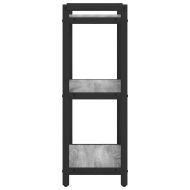 Рафт за книги Сив сонома 40 x 30 x 85 см Инженерно дърво