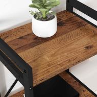 Рафт за книги Старо дърво 40 x 30 x 85 см Инженерно дърво