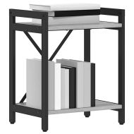 Рафт за книги Сив сонома 40 x 30 x 50 cm Инженерно дърво