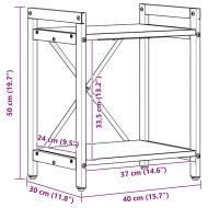 Рафт за книги Дъб 40 x 30 x 50 cm Инженерно дърво