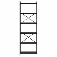 Рафт за книги Черния дъб 40 x 30 x 85 см Инженерно дърво