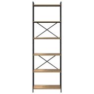 Рафт за книги Дъб 40 x 30 x 85 см Инженерно дърво