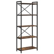 Рафт за книги Димян дъб 60 x 30 x 155 см Инженерно дърво