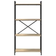 Рафт за книги Сонома дъб 40 x 30 x 85 см Инженерно дърво