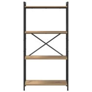 Рафт за книги Дъб 40 x 30 x 85 см Инженерно дърво