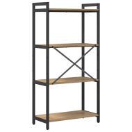 Рафт за книги Дъб 40 x 30 x 85 см Инженерно дърво