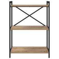 Рафт за книги Дъб 60 x 30 x 85 cm Инженерно дърво