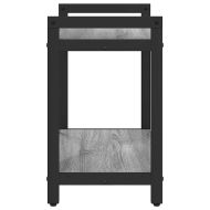 Рафт за книги Сив сонома 60 x 30 x 50 см Инженерно дърво