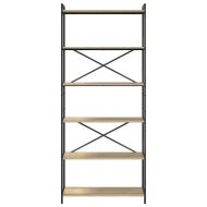 Рафт за книги Сонома дъб 40 x 30 x 85 см Инженерно дърво