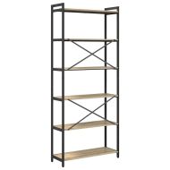 Рафт за книги Сонома дъб 40 x 30 x 85 см Инженерно дърво