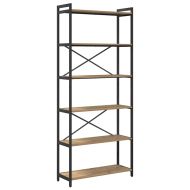 Рафт за книги Дъб 40 x 30 x 85 см Инженерно дърво