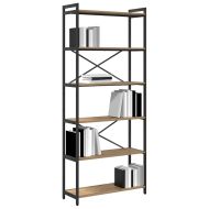 Рафт за книги Дъб 40 x 30 x 85 см Инженерно дърво