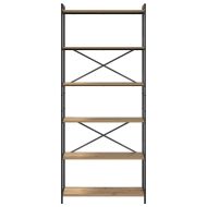 Рафт за книги Дъб 40 x 30 x 85 см Инженерно дърво