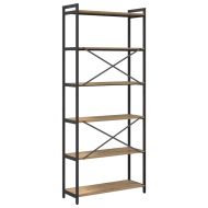 Рафт за книги Дъб 40 x 30 x 85 см Инженерно дърво