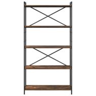 Рафт за книги Димян дъб 80 x 30 x 155 см Инженерно дърво