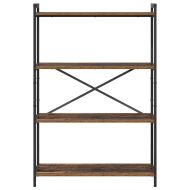 Рафт за книги Старо дърво 80 x 30 x 120 см Инженерно дърво