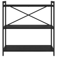 Рафт за книги Черния дъб 80 x 30 x 85 cm Инженерно дърво